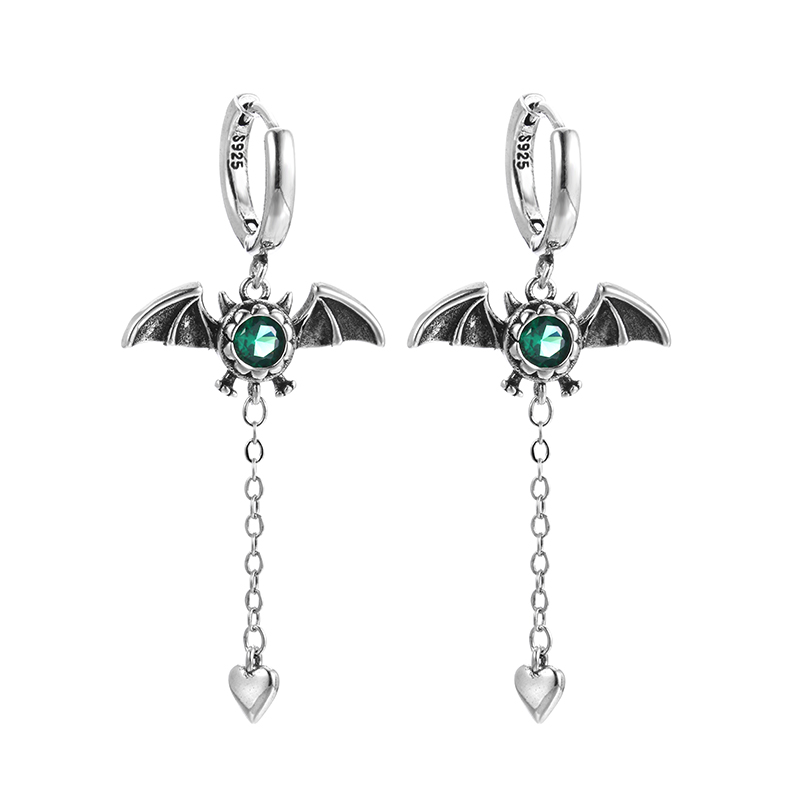 Tassel Earrings Boho - 새로운 도착 우아한 악마 박쥐 디자인