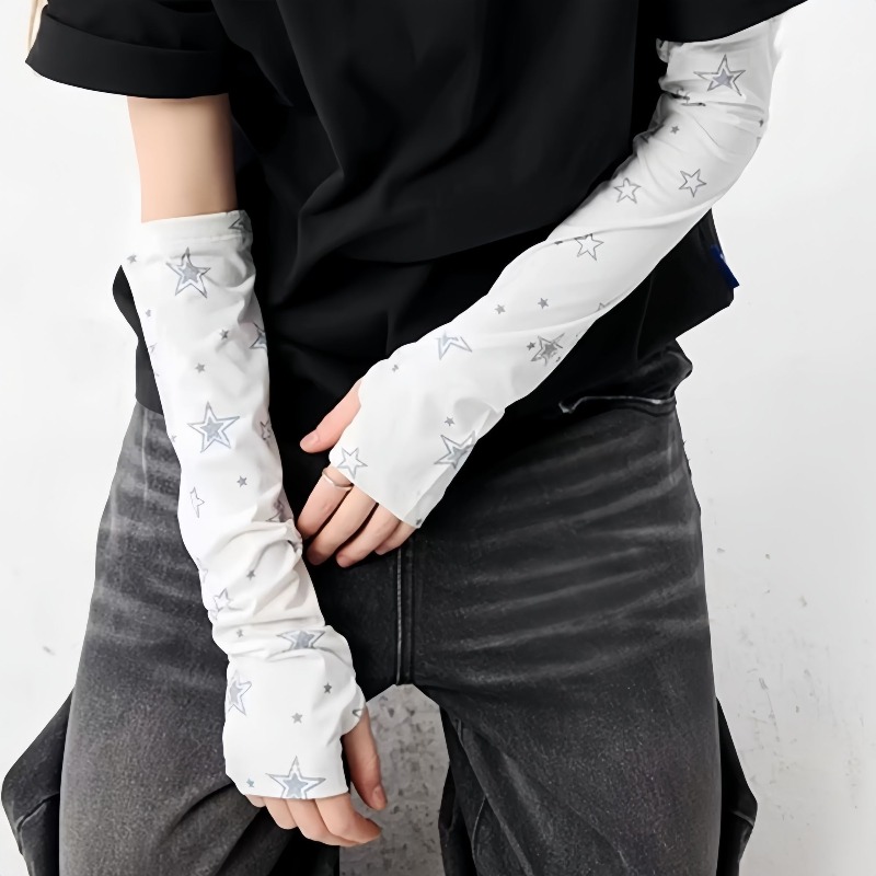 Women'S Accessories Go Outdoors - 새로운 별무늬 UV 차단 쿨링 팔토시