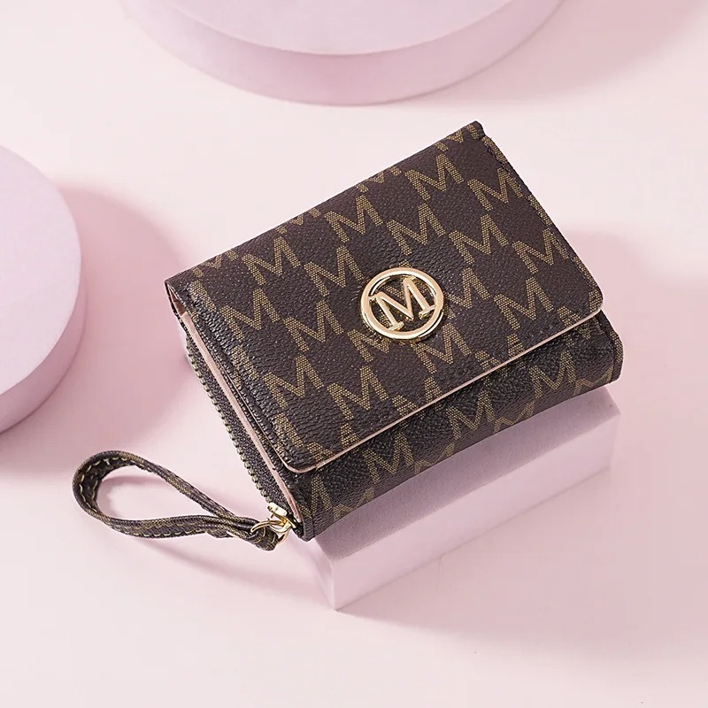 레터 패턴의 3단 지퍼 지갑, 스타일리시한 멀티 컬러  - Women Accessories Bag 리뷰 및 가격