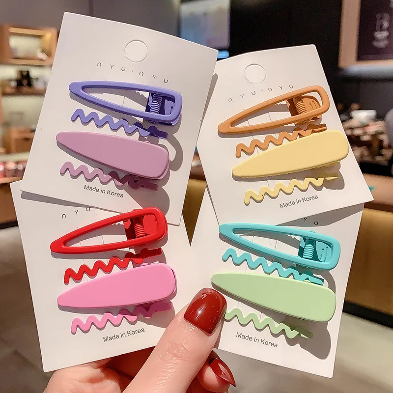 4 개/대 아이 디자이너 합금 헤어 클립 핀 여자 여자 - Women Accessories Store 리뷰 및 가격