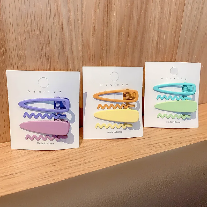 4 개/대 아이 디자이너 합금 헤어 클립 핀 여자 여자 - Women Accessories Store 리뷰 및 가격
