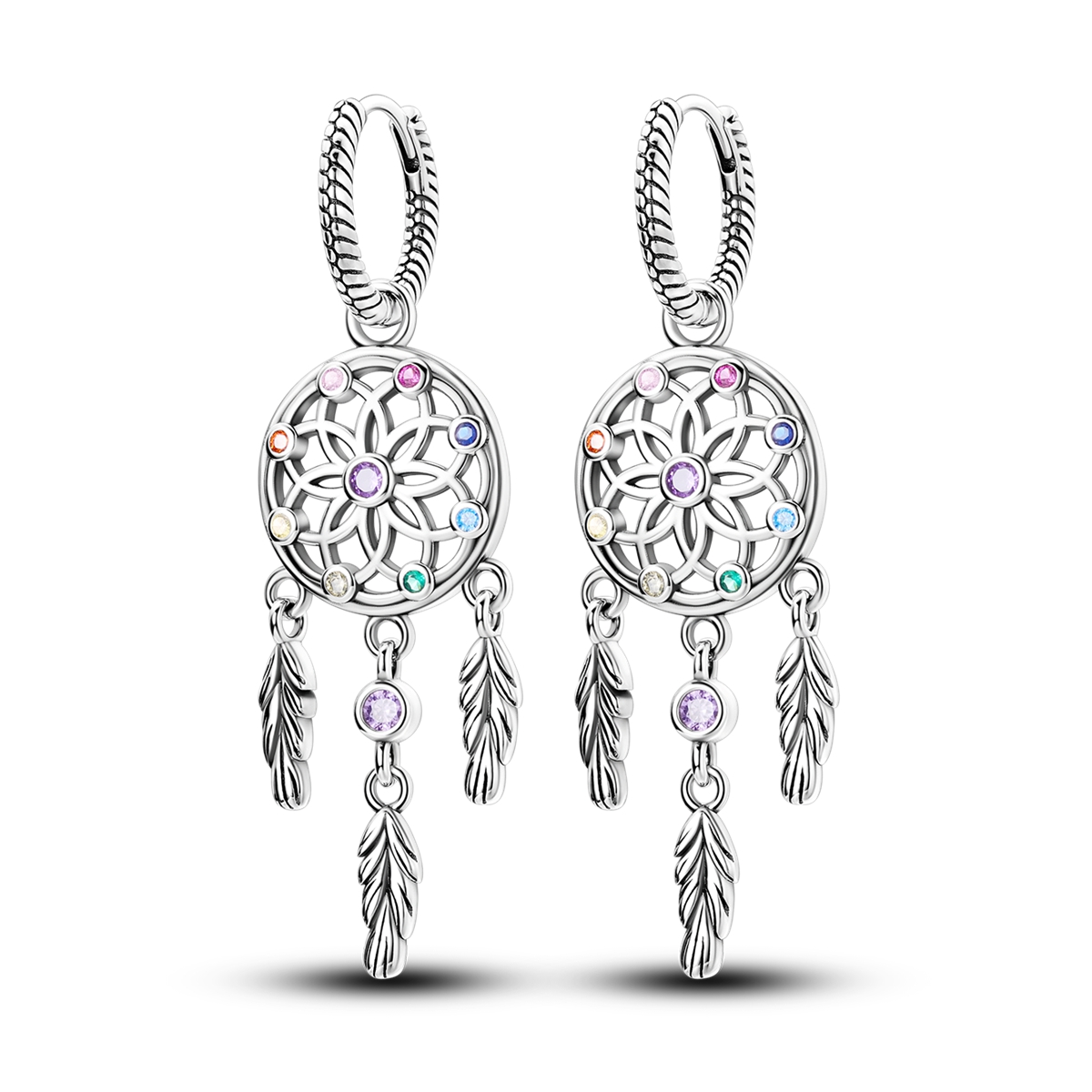 925 스털링 실버 드림캐쳐 댕글 후프 귀걸이 여성용  - Tassel Earrings Boho 리뷰 및 가격