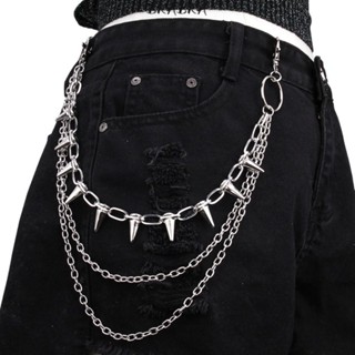 유니섹스 힙합 펑크 록 메탈 허리 체인 팬츠 키링 바지 - Women'S Jeans Accessories 리뷰 및 가격