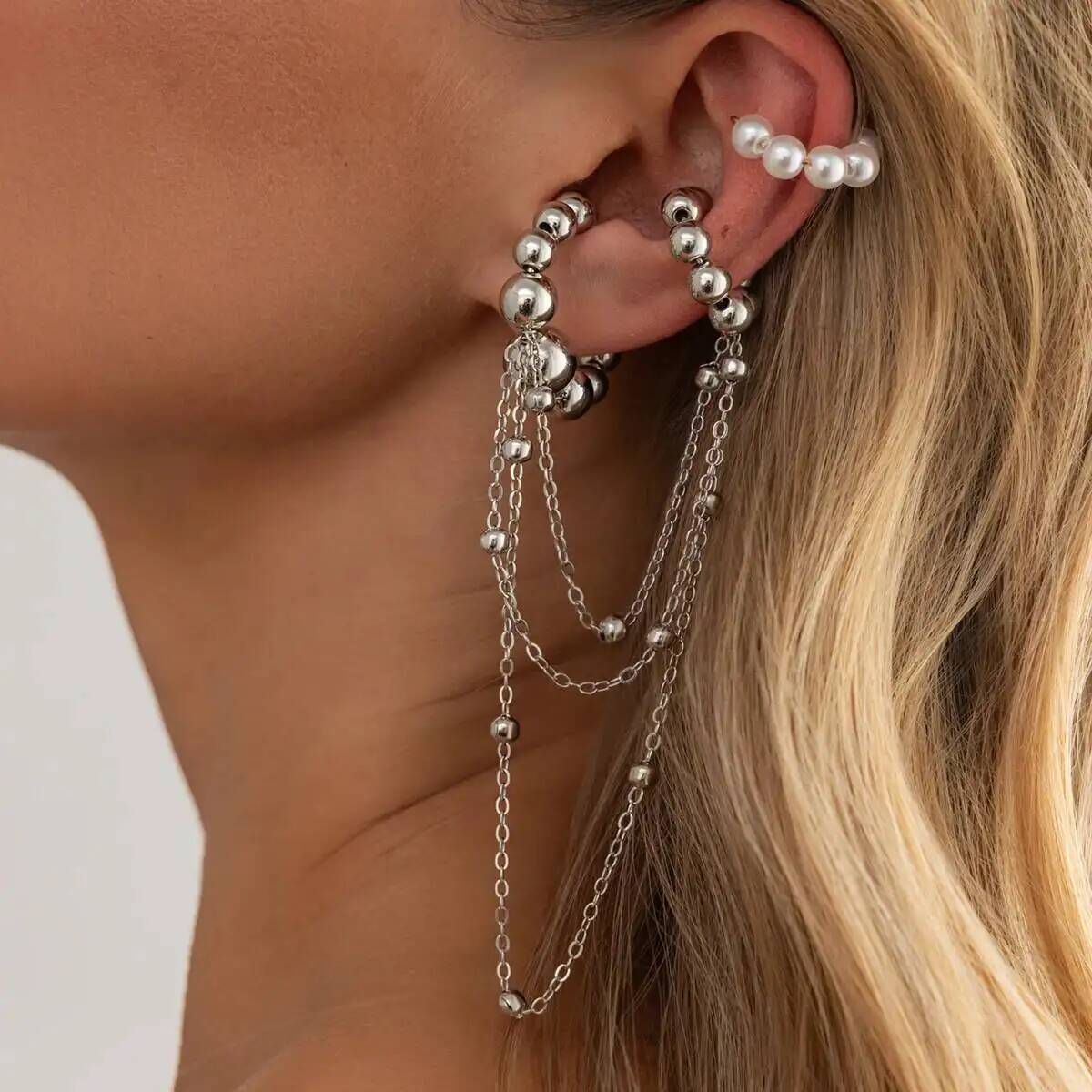잉게마크 보헤미아 인조 진주 메탈 체인 롱 태슬 C형  - Tassel Earrings Boho 리뷰 및 가격