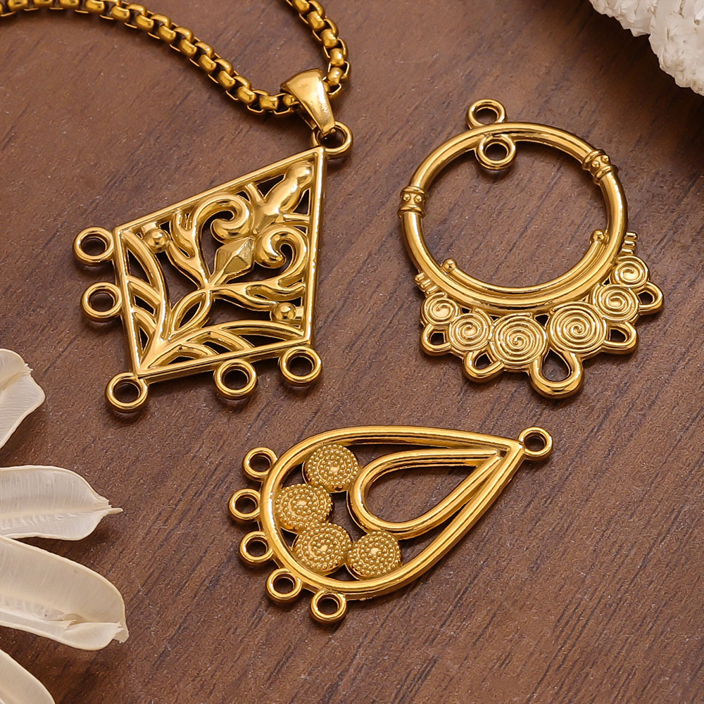 5pcs 스테인레스 스틸 귀걸이 커넥터 참 보헤미안 골 - Tassel Earrings Boho 리뷰 및 가격