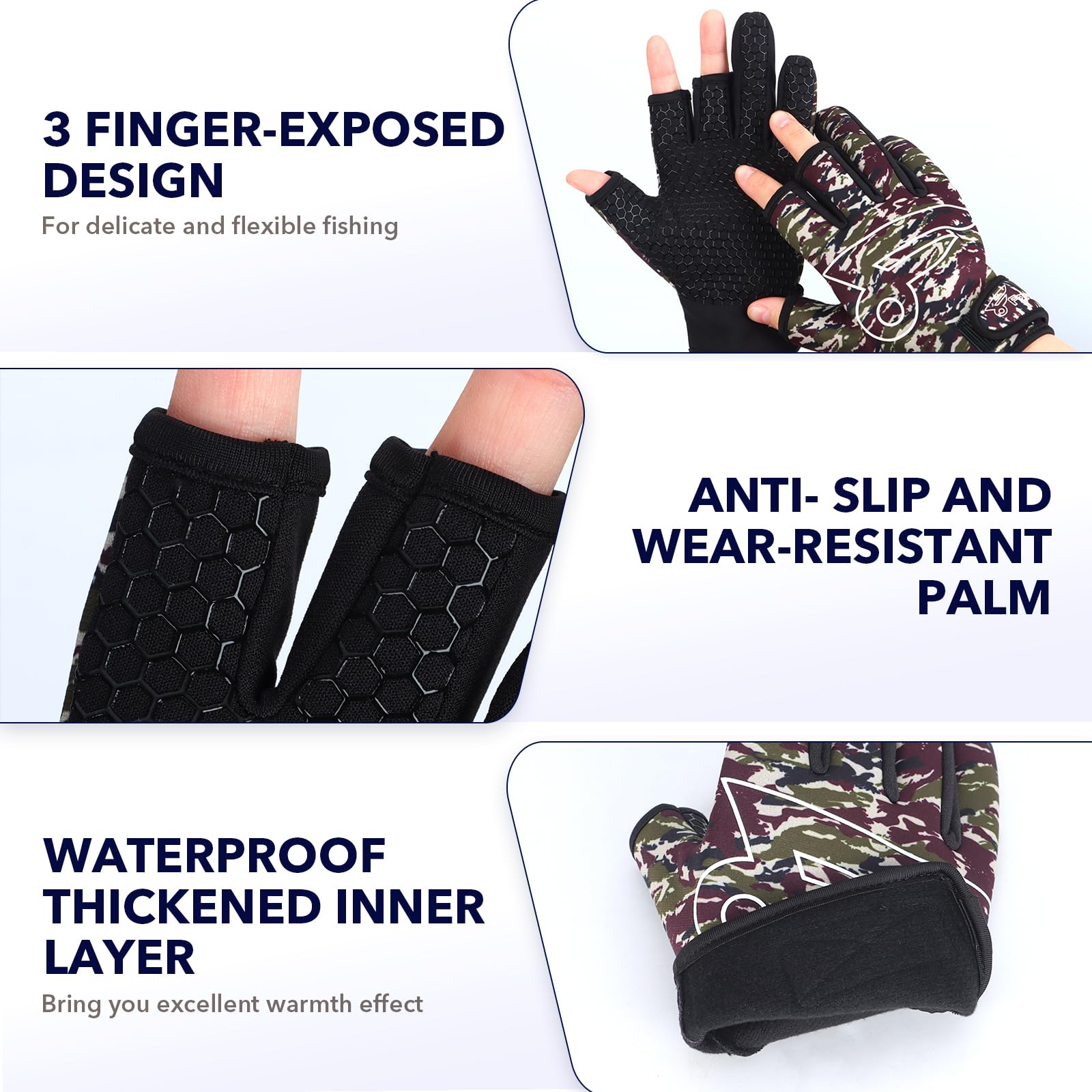 8팬 낚시 장갑 - 손가락 개방성 장갑 남성 여성, 카 - Women'S Kayak Accessories 리뷰 및 가격