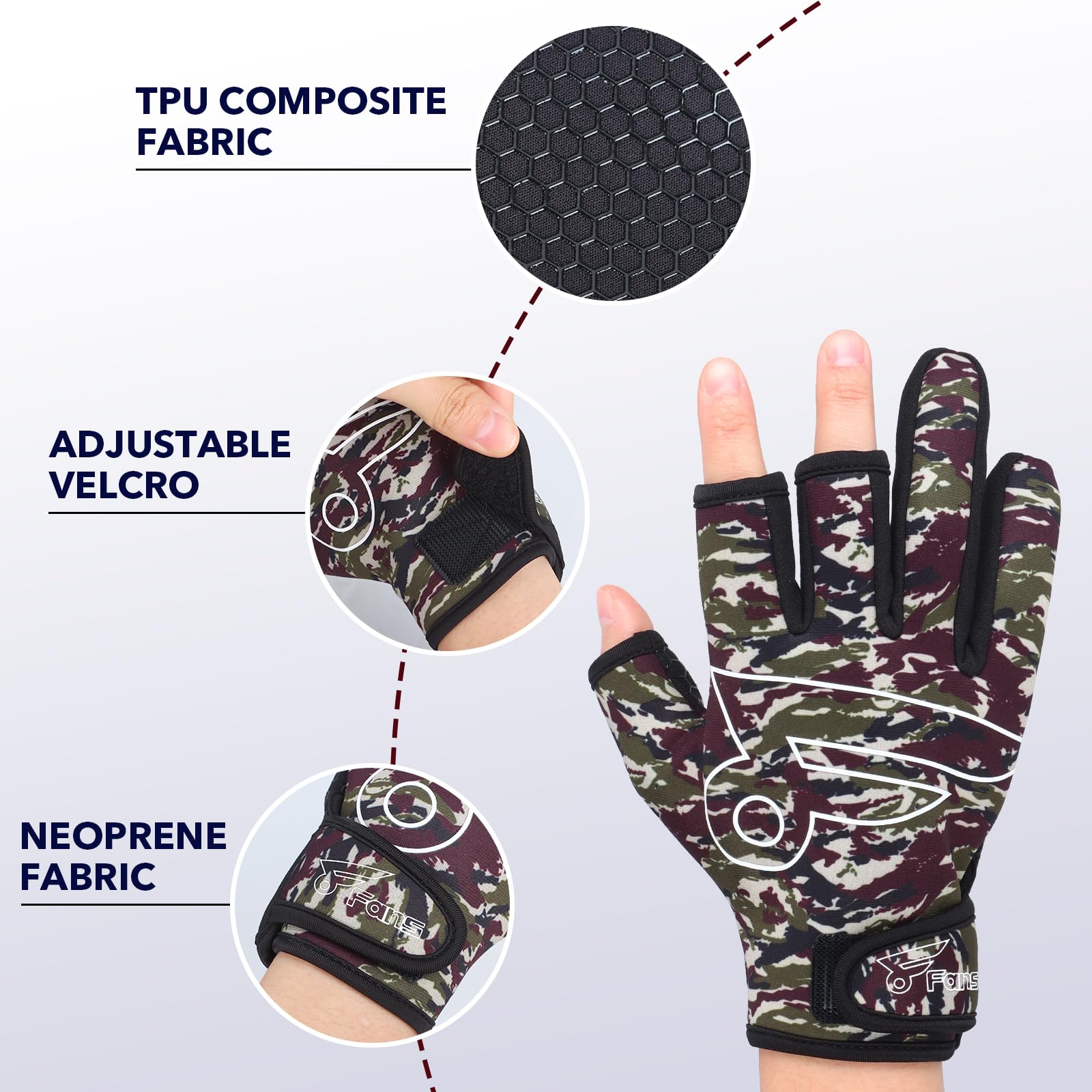 8팬 낚시 장갑 - 손가락 개방성 장갑 남성 여성, 카 - Women'S Kayak Accessories 리뷰 및 가격