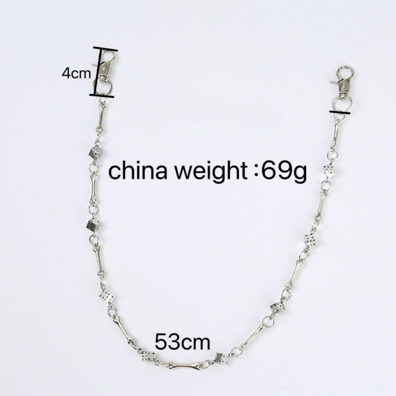 펑크 록 힙합 유니섹스 도그 본 다이스 팬츠 체인, 남 - Women'S Jeans Accessories 리뷰 및 가격