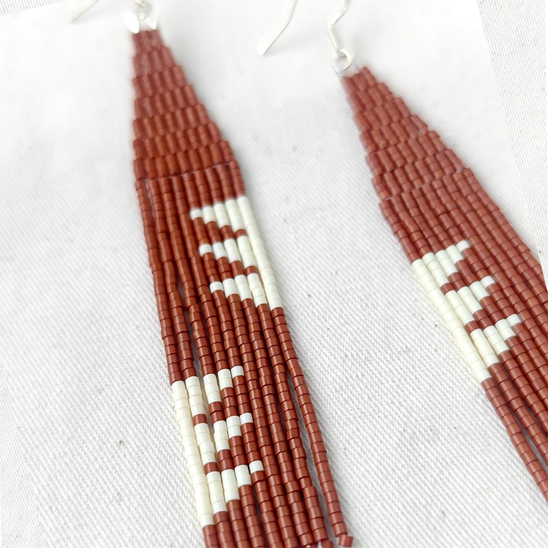 파란색 귀걸이 술 잎 대칭 독창성 손 뜨개질 디자인 조 - Tassel Earrings Boho 리뷰 및 가격